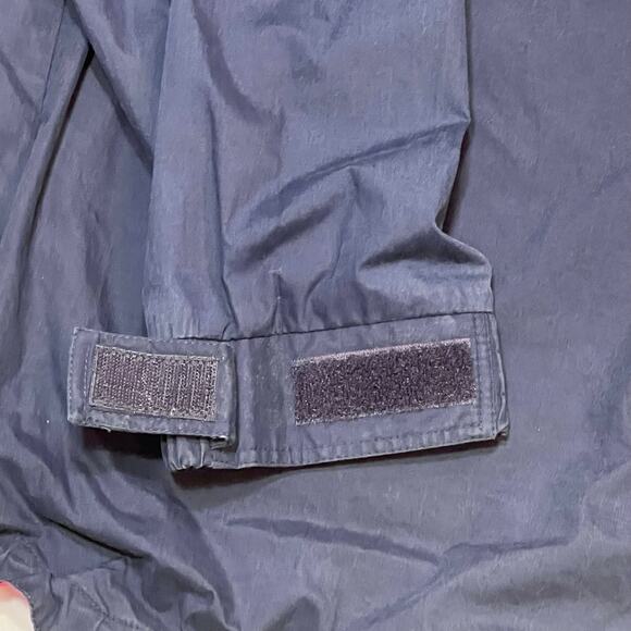 Vintage Chaps Ralph Lauren Windbreaker Jacket Men Large Nylon Quarter Zip Hooded - Picture 8 of 8